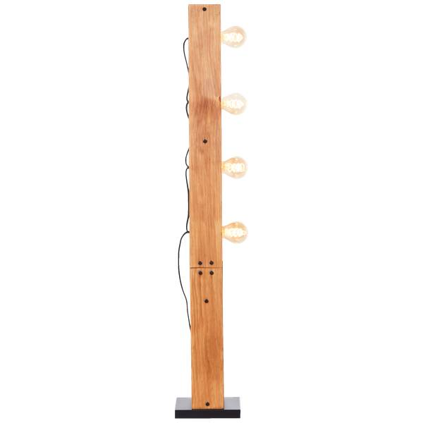 Stehlampen 31121144181 1 Braun - Holz teilmassiv - 20 x 126 x 20 cm