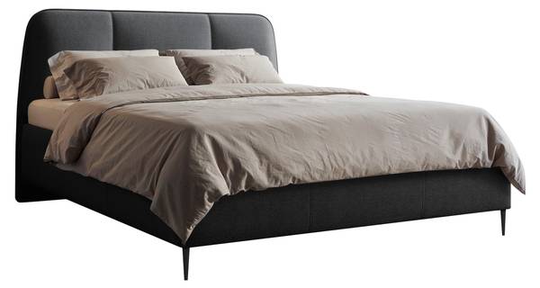Polsterbett Oasis Schwarz - Liegefläche Länge: 160 cm