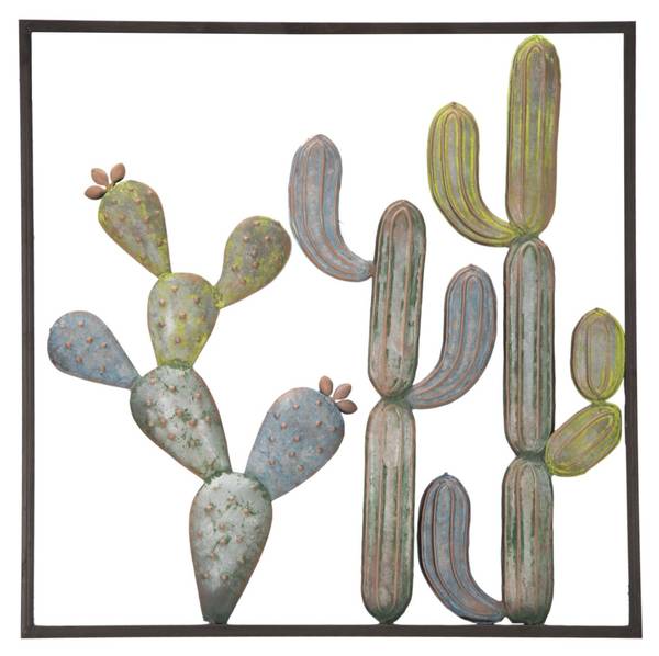 Objets muraux Cactus Métal - 1 x 50 x 50 cm