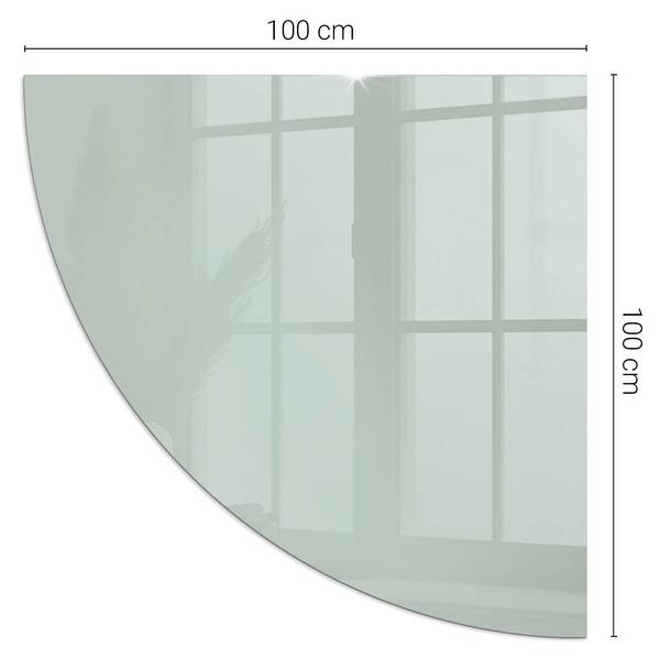 Funkenschutzplatte Minze Grün - Glas - 100 x 100 x 0 cm