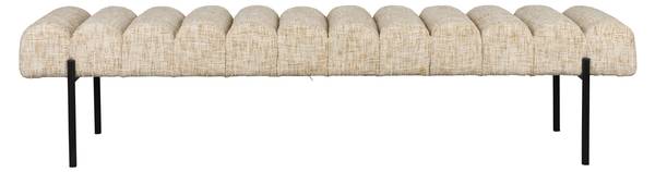 Sitzbank JETHRO Beige - Textil - 160 x 45 x 42 cm