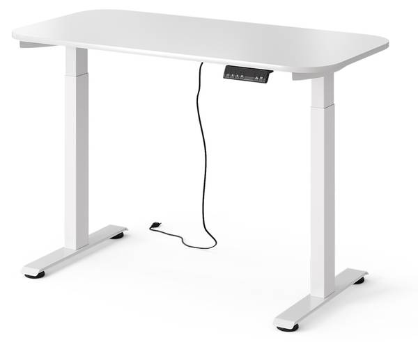 Höhenverstellbarer Schreibtisch 58650 Reinweiß - 120 x 60 cm