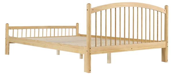 Holzbett MU4090 Ⅰ Braun - Kiefer - 147 x 84 x 208 cm