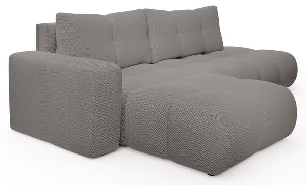 Ecksofa DUCA CURIO Hellgrau - Ecke davorstehend links