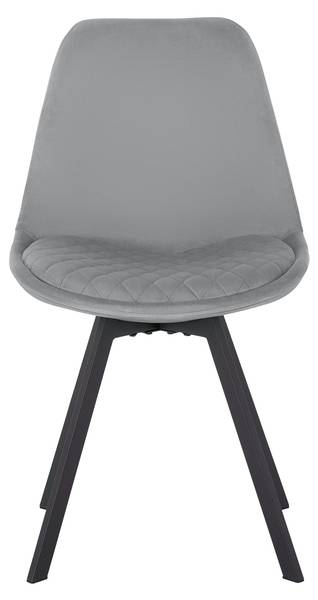 Stuhl MIA Grau - Samt - 49 x 83 x 53 cm