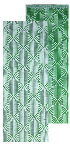 Teppich OC49 Grün - Kunststoff - 69 x 1 x 126 cm