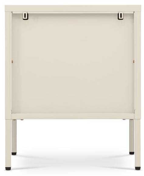 Nachttisch ELIN 2er-Set Beige - Stahl - 50 x 60 x 40 cm