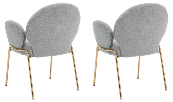 Armlehnstuhl Muz DC-1261/GL 2er-Set Grau