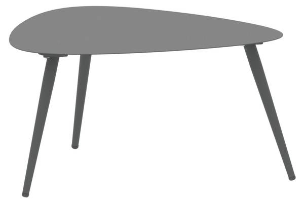 Couchtisch-Set Aymavilles 2-tlg. Grau - Stahl - 58 x 46 x 56 cm