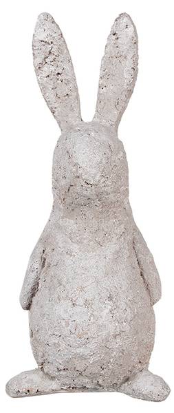Figur Kaninchen DekoEaster-Grady Beige - Kunststoff - 11 x 26 x 11 cm