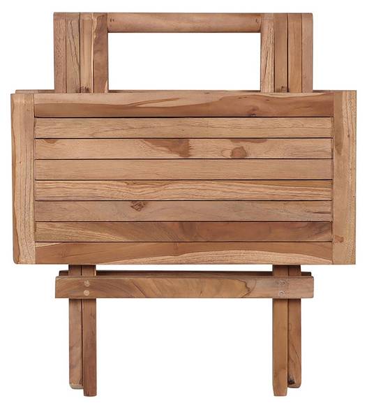 Gartentisch Bilbao Braun - Massivholz - 50 x 50 x 50 cm