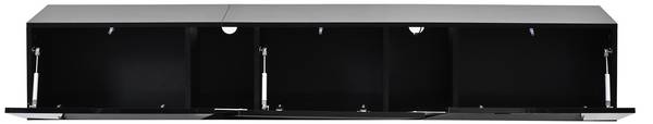 TV-meubel Ourea Ⅵ zwart - plaatmateriaal op houtbasis - 35 x 30 x 180 cm
