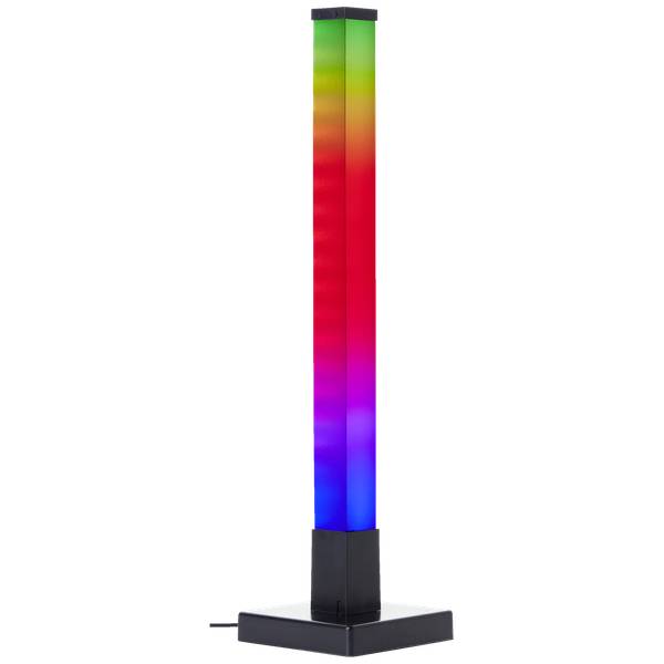 RGB-LED Tischleuchte, 50 cm, digitales Schwarz - Kunststoff - 13 x 50 x 13 cm