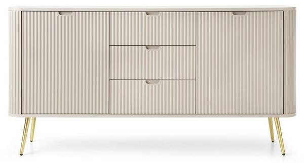 Sideboard ZARA-160-7 Beige - Holzwerkstoff - 168 x 87 x 39 cm