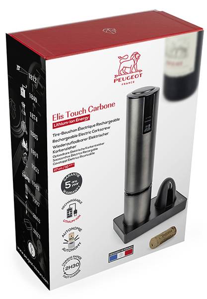 KORKENZIEHER Elektrisch Elis Touch Grau - Metall - 10 x 13 x 20 cm