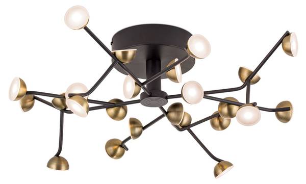 Deckenleuchte BLOSSOM Braun - Metall - 66 x 23 x 66 cm