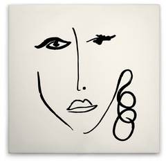 Leinwandbild Faces 3 30 x 30 cm