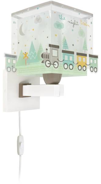 KinderWandleuchte Zug Grün - Kunststoff - 15 x 24 x 20 cm