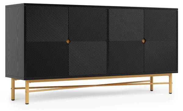 Sideboard LineWoody Ⅲ Schwarz