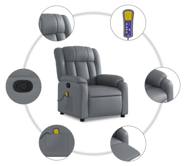Massagesessel 3032440 Grau