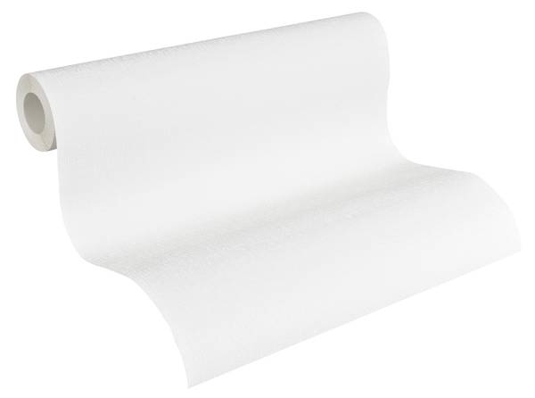 Vliestapete 4483 Uni modern Design Weiß - Fleece - 53 x 1005 x 1 cm