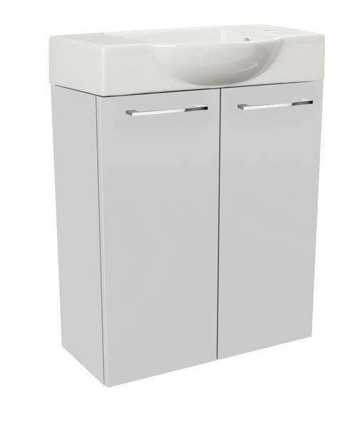 Waschbeckenunterschrank SBC Sceno Weiß Weiß - Holzwerkstoff - 60 x 70 x 34 cm