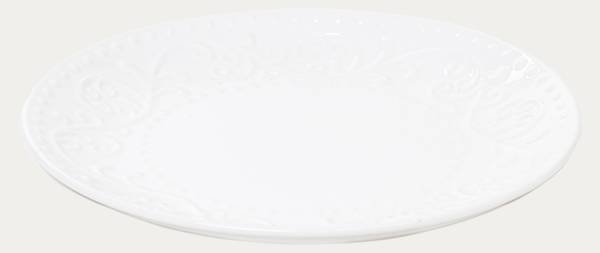 Teller SYLIA Weiß - Porzellan - 21 x 3 x 21 cm