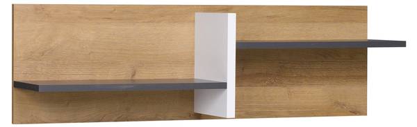 Wandregal Memone Braun - Holzwerkstoff - 100 x 30 x 22 cm