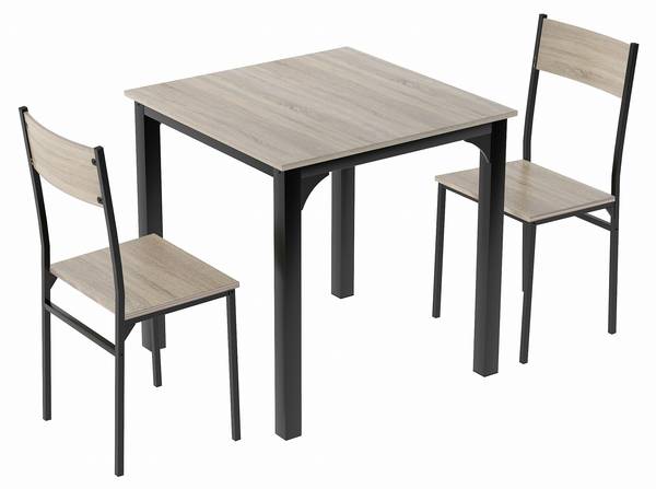 Essgruppe Ida (3-teilig) Eiche - Eiche Hell