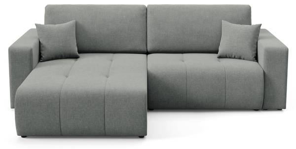 Ecksofa AUGUSTO Grau - Ecke davorstehend links