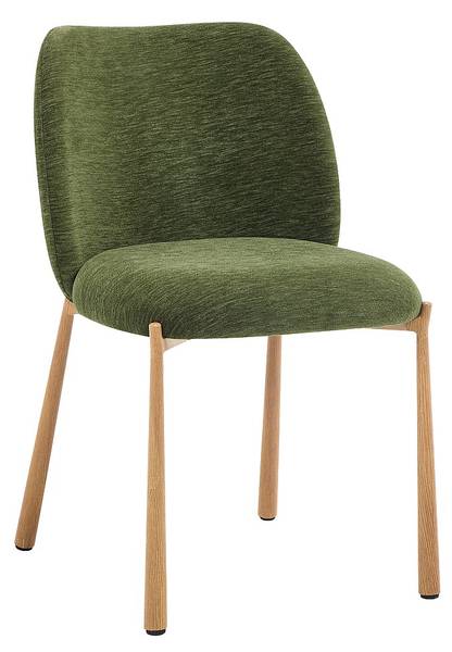 Stuhl JIZAK 6er-Set Grün - Textil - 47 x 79 x 58 cm