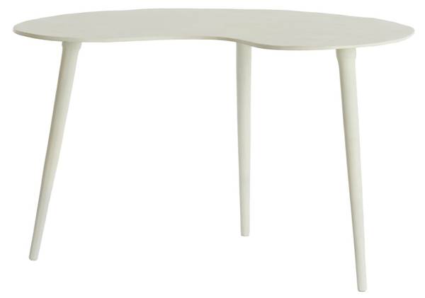 Beistelltisch Linos Weiß - Eisen - Stahl - 49 x 41 x 67 cm