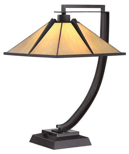 Tischleuchte KILROY Braun - Glas - Metall - 33 x 54 x 38 cm