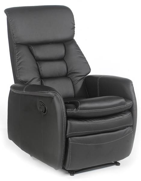 Fernsehsessel SOPHIE Schwarz - Microfaser - Polyester - 72 x 106 x 87 cm
