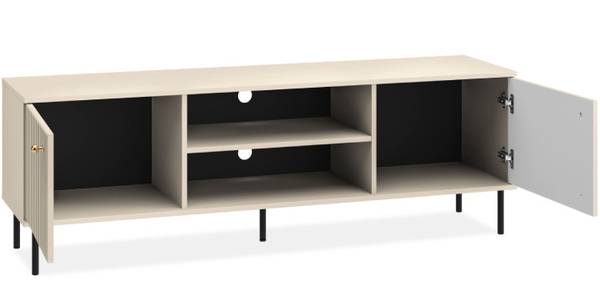 TV-Lowboard DROMA wit - ABS - 160 x 53 x 40 cm