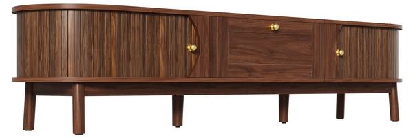 TV-meubel Coeus Ⅵ bruin - plaatmateriaal op houtbasis - 40 x 38 x 170 cm