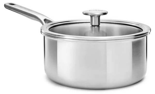 Kasserolle Multi-Ply 2er Set Silber - Aluminium - 20 x 10 x 20 cm