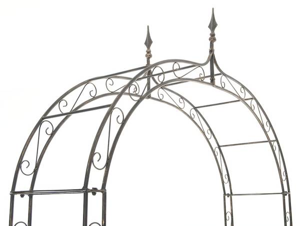 Rosenbogen Lenz Braun - Metall - 147 x 264 x 37 cm