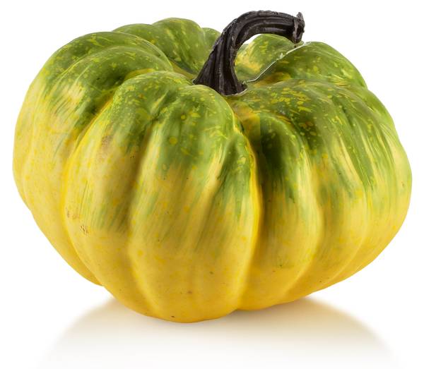 Kürbisfigur MAVE Grün - Kunststoff - 14 x 11 x 14 cm