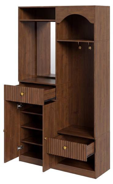 Compacte Garderobe Eos Ⅰ walnoot
