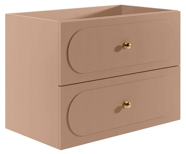 Waschbeckenunterschrank SATOBAL Pink - Holz teilmassiv - 80 x 60 x 46 cm