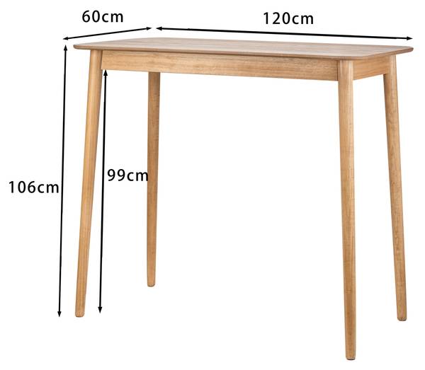 Bartisch TRADITION Braun - Massivholz - 120 x 106 x 60 cm