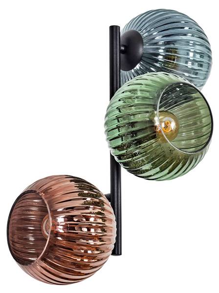 Deckenleuchte Fossobiubo Blau - Kupfer - Grün - 34 x 34 x 35 cm