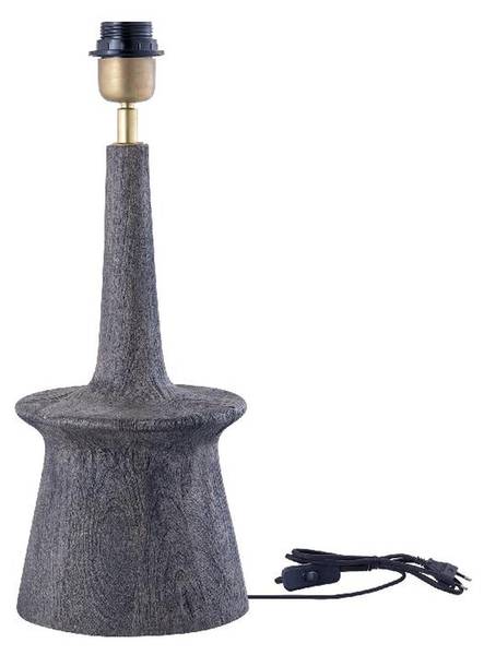 Tischlampe Caelin Grau - Durchmesser: 18 cm