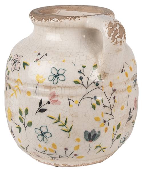 Dekorative Kanne Prince Beige - Keramik - 12 x 14 x 12 cm