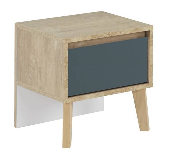 Chevet Galaxy Bleu - Bois manufacturé - 42 x 41 x 36 cm