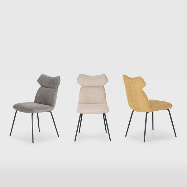 Stühle DARA 2er Set Grau