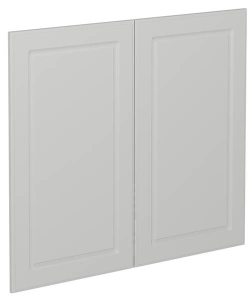 Keukenfront R-Line 36337 bruin - wit - plaatmateriaal op houtbasis - 80 x 72 x 2 cm