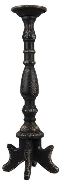 Kandelaar Brandy zwart - plaatmateriaal op houtbasis - 21 x 60 x 21 cm