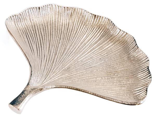Schalen GINKGO  3er Set Silber